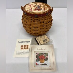 2004 Longaberger Let Me Call You Sweetheart Sweetheart Basket Set
